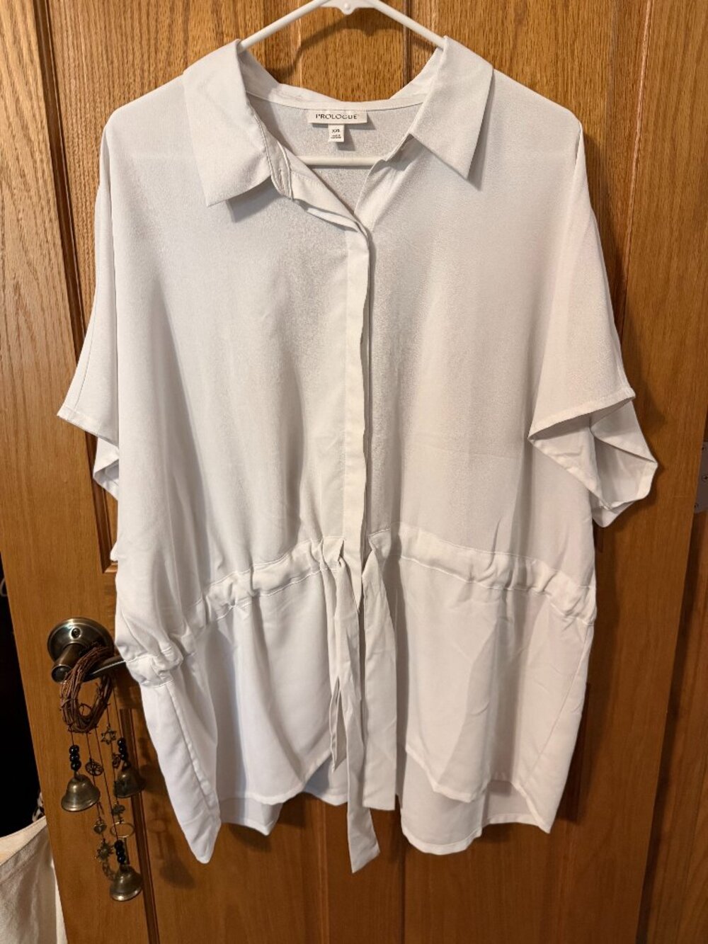 Women's Cinched Waist Button Down